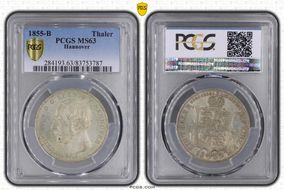 1855-B Thaler MS63