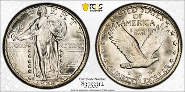 1928-S 25C MS67FH