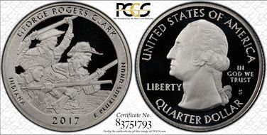 2017-S 25C George Rogers Clark NP PR70DCAM
