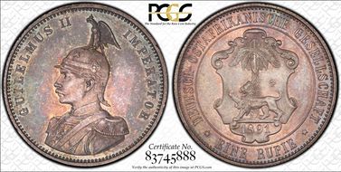 1891 Rupie J-713 MS64