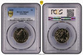 2008 $1 MS69