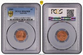 1969 1C MS65RB