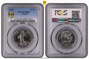 1971 5 Fr Gad-771 MS67