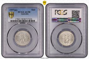 1957(m) Shil AU58
