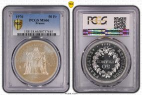 1976 50 Fr Gad-882 F-427 MS66