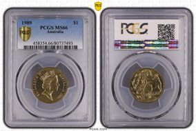 1989 $1 MS66
