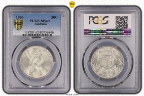 1966 50C KM-67  Ag MS62