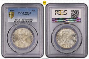 1966 50C KM-67  Ag MS62