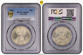 1966 50C KM-67  Ag MS62