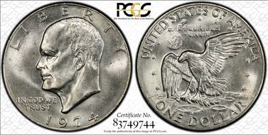 1974 $1 MS64