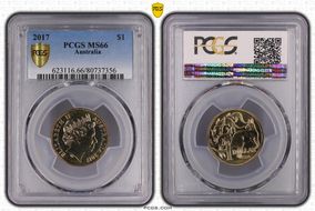 2017 $1 MS66