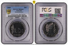 2005 50C Remembrance MS66+