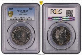 2007 50C 60th Anniv. MS65