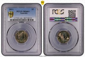 2011 $2 MS66+