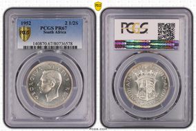 1952 2 1/2S KM-39.2  Ag PR67