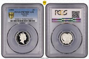 1991 2C Silver PR70DCAM