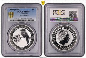 2000 (1999) $1 Kookaburra Ag MS69