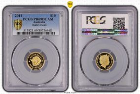2011-C $10 Ram's Head PR69DCAM