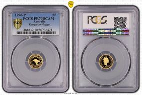 1996-P $5 Kangaroo-Nugget PR70DCAM