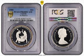 1988 S$1 St.Maurice PR68DCAM