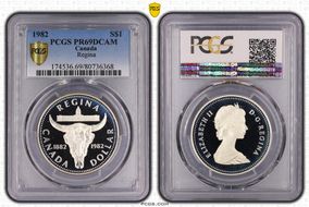 1982 S$1 Regina PR69DCAM