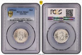 1959(m) Shil KM-59  Ag MS63