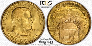 1922 G$1 Grant, No Star MS65
