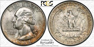 1964-D 25C MS66