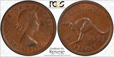 1953 (m) 1D w/o Serif 5 MS62BN