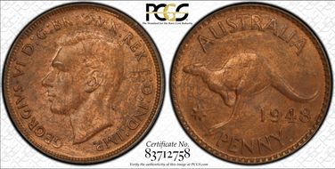 1948 Y. (p) 1D MS63BN