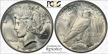 1935 $1 MS62