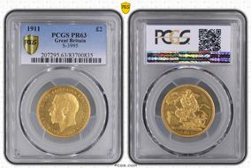 1911 £2 S-3995 PR63