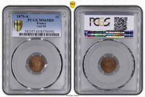 1879-A 1C Gad-88 F-104 MS65RD