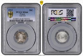 1913 50C Gad-420 F-190 MS66