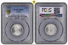 1910 1 Fr Gad-467 F-217 MS66