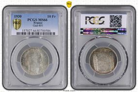 1930 10 Fr Gad-801 F-360 MS66