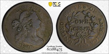 1803 1C Large Date, Small Fraction VG10BN