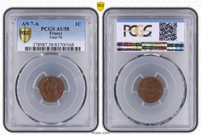 AN 7-A (1798) 1C Gad-76 F-100 AU58BN