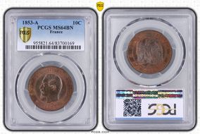 1853-A 10C Gad-248 F-133 MS64BN