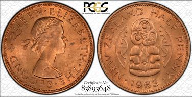 1963 1/2D MS65RD