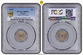1923 5C Gad-170 F-122 Poissy MS66