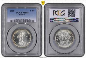 1960 5 Fr Gad-770 F-340 MS66