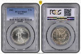 1962 5 Fr Gad-770 F-340 MS65