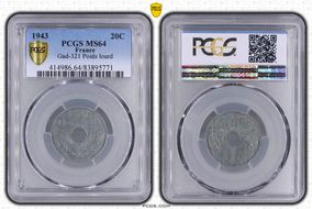 1943 20C Gad-321 Poids lourd MS64