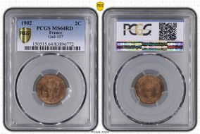 1902 2C Gad-107 F-110 MS64RD