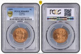 1899 5C Gad-165 F-119 MS66RD