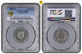 1885 B 20 Rap KM-29 MS64