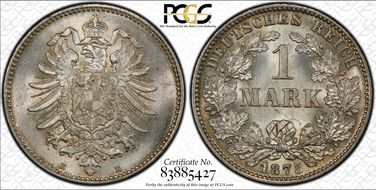 1875-E Mark J-9 MS66