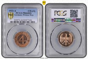 1932-A 4 Rcpfg J-315 PR66RD