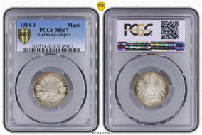 1914-J Mark J-17 MS67